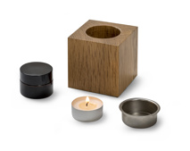 Engraved candle holder