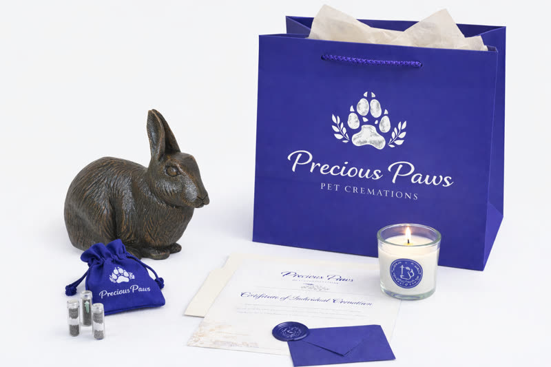 Ceramic Rabbit Urn Package
